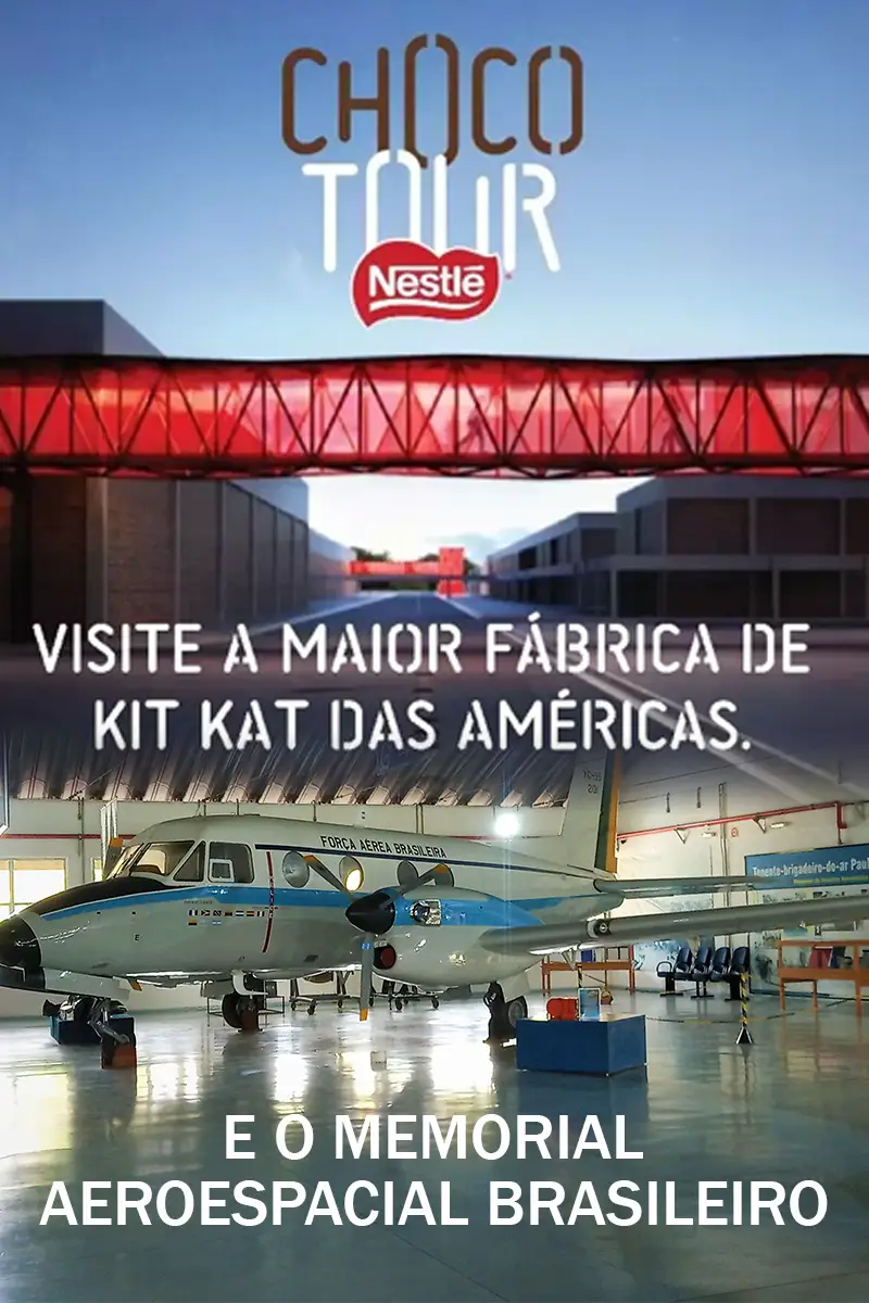 Passeio no Memorial Aeroespacial Brasileiro e na Fábrica de chocolate Nestlé