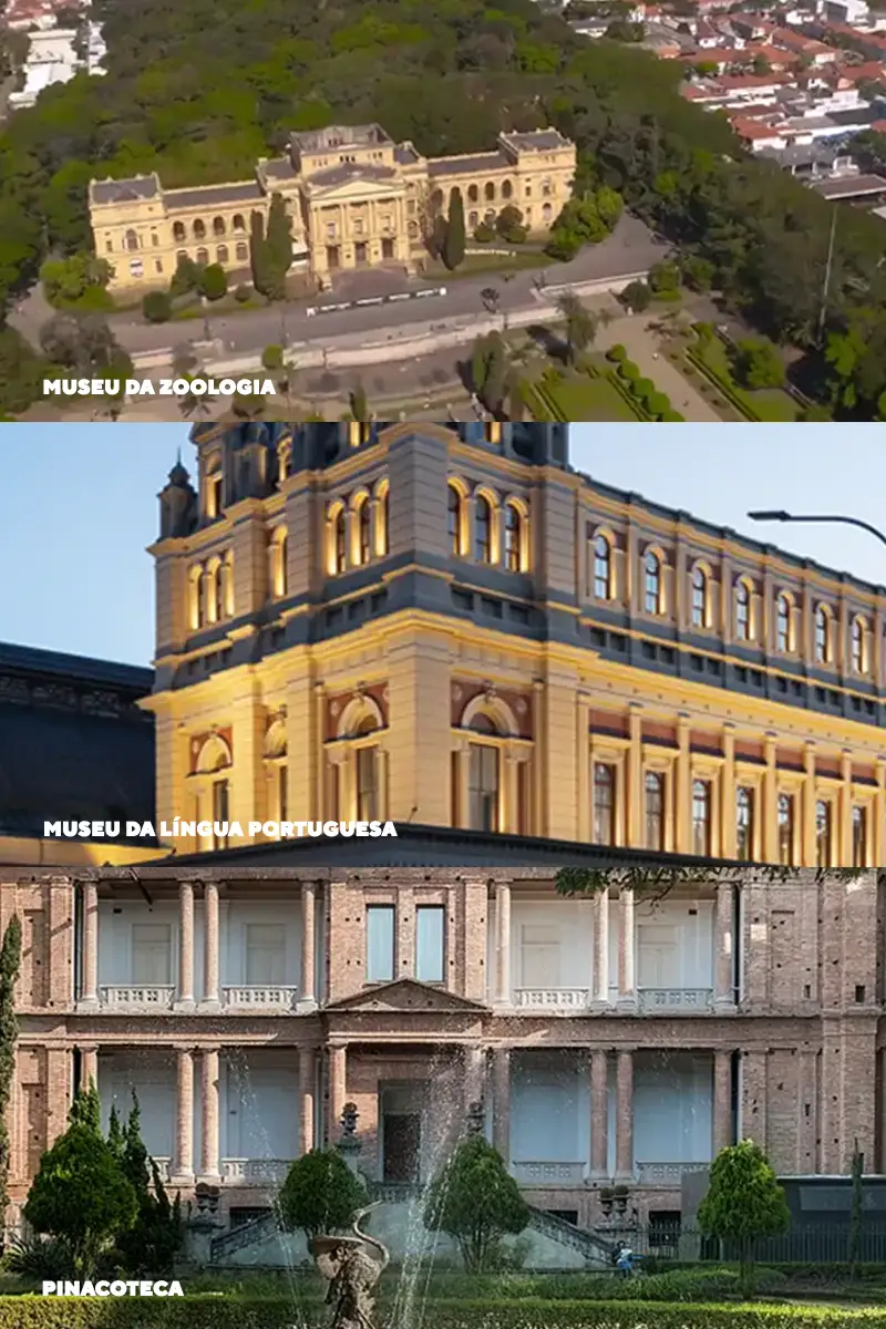 Museu de Zoologia - Museu da Língua Portuguesa - Pinacoteca